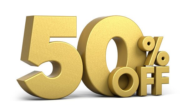 Enjoy this unexpected discount of 50% off your bill. One of the biggest sale of the year!