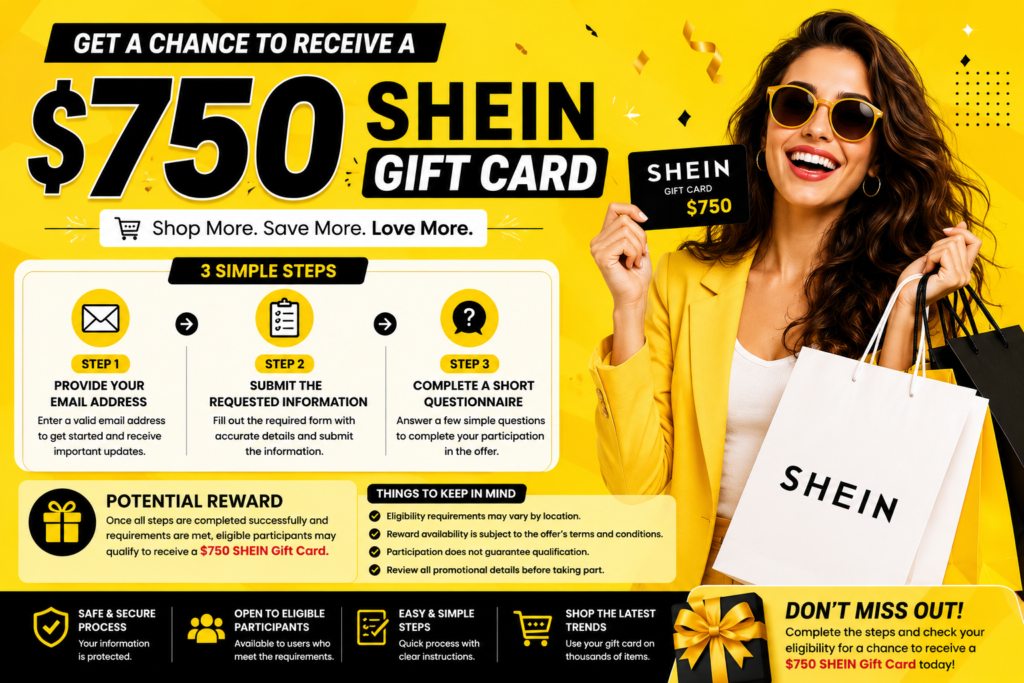 Discover How a $750 SHEIN Gift Card Promotion Works