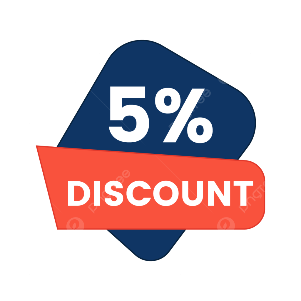 Get Extra 5% Off Your Purchase
